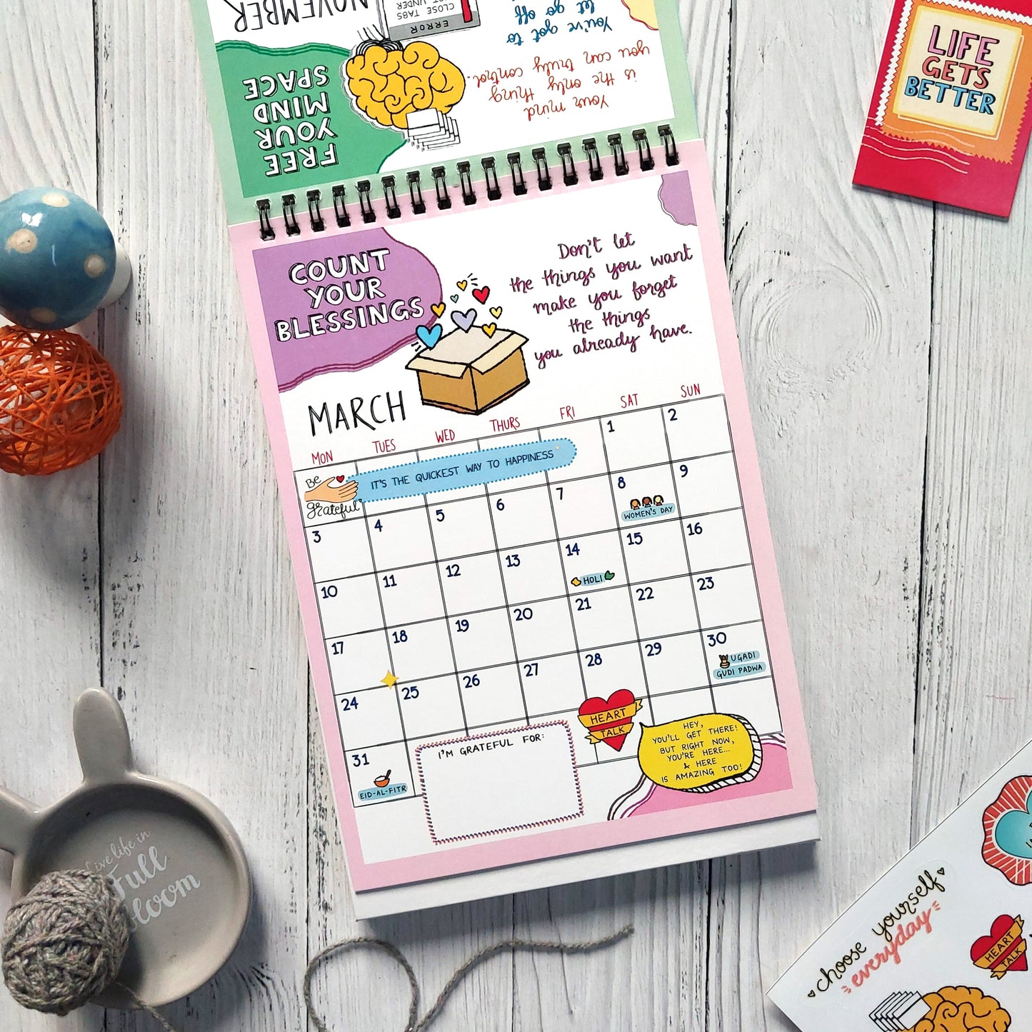 Self-care Contract - 2025 Calendar with Launch Freebies