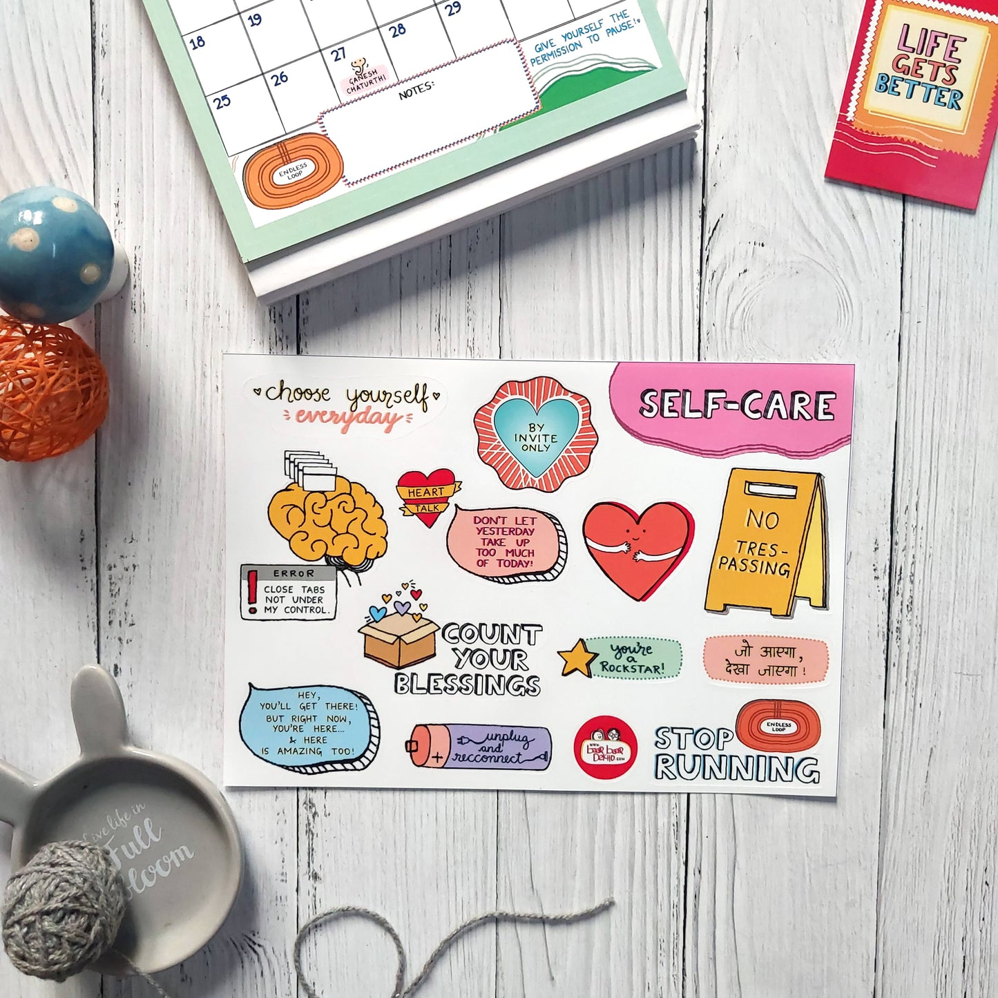 Self-care Contract - 2025 Calendar with Launch Freebies