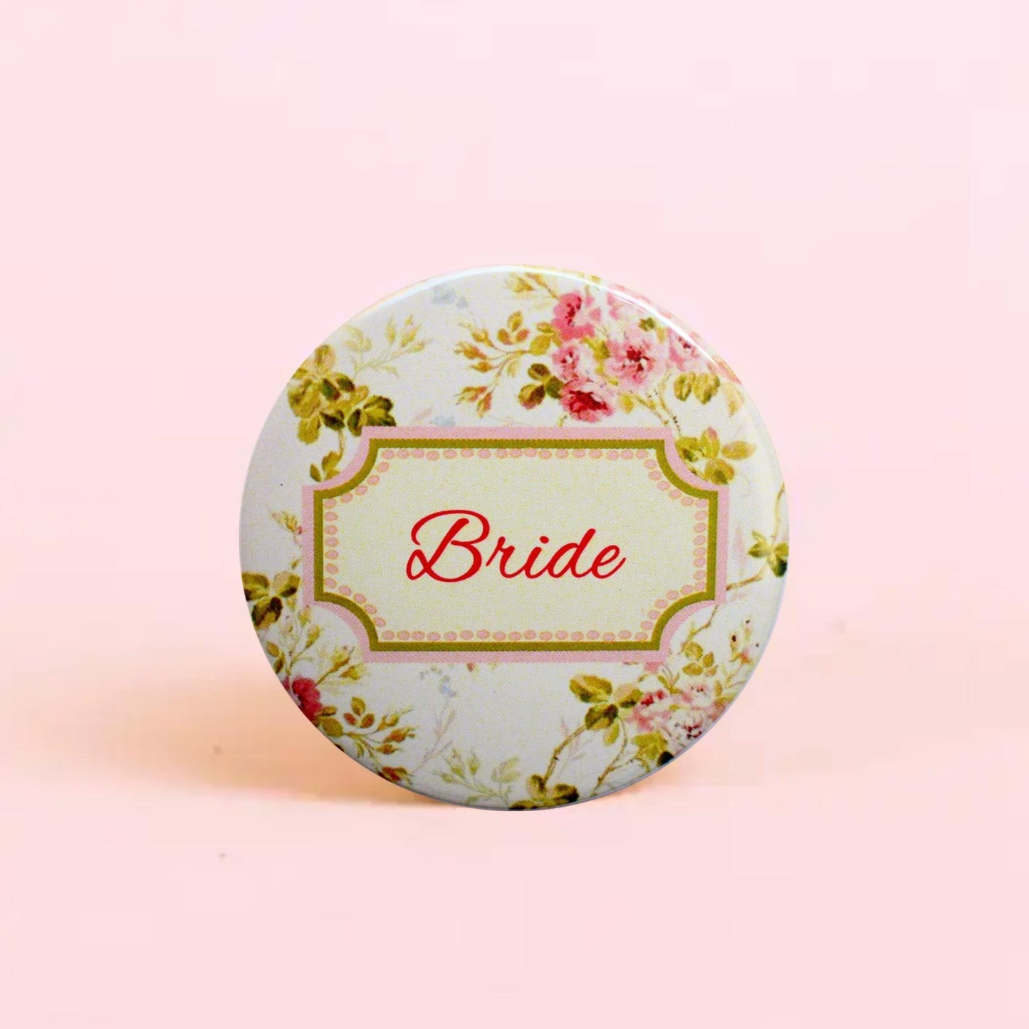 Bride! Floral Badge