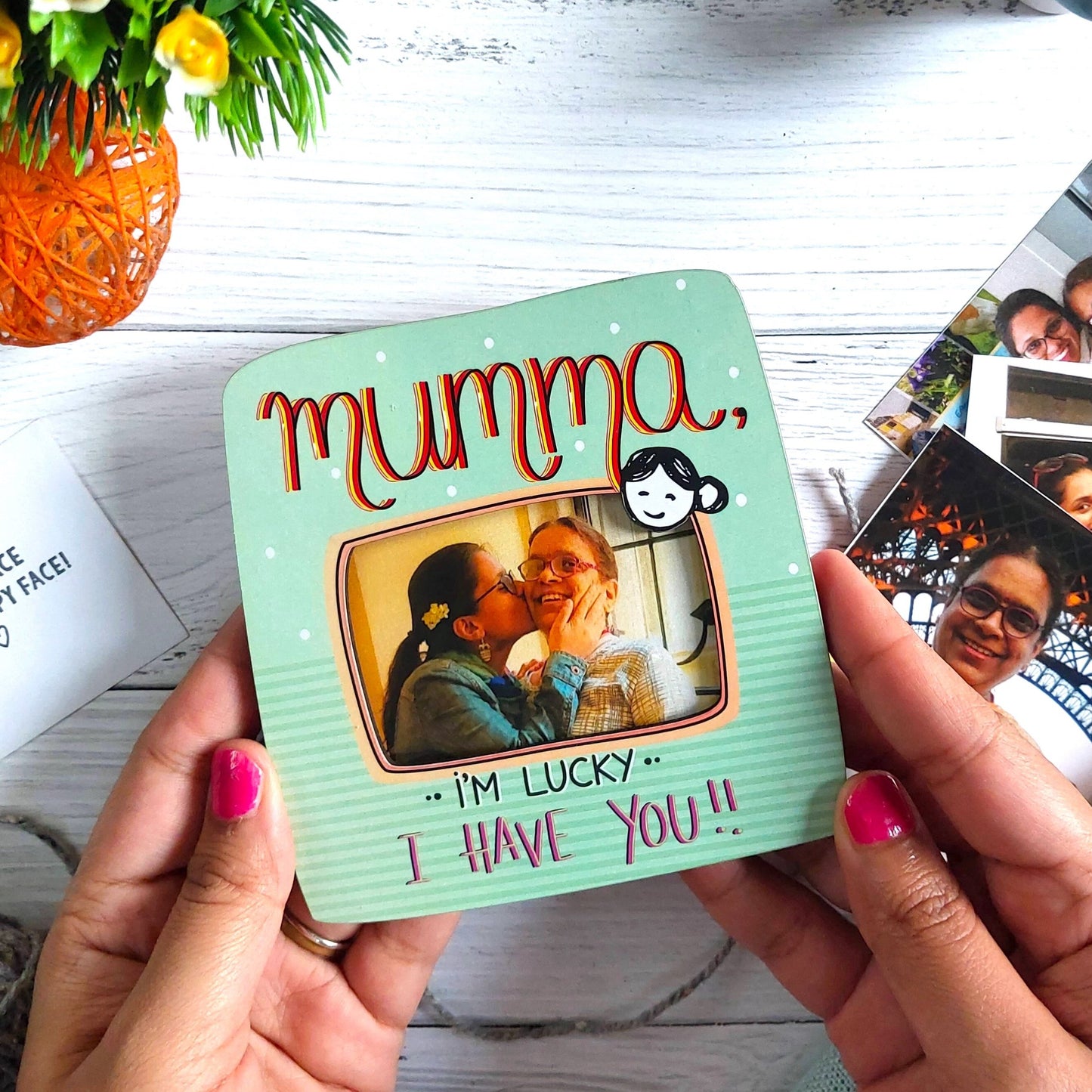 Mumma, I'm lucky! - Photo Magnet